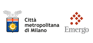 Logo Città metropolitana di Milano e Logo Emergo