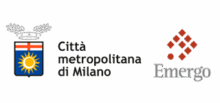 Logo Città metropolitana e Logo Emergo